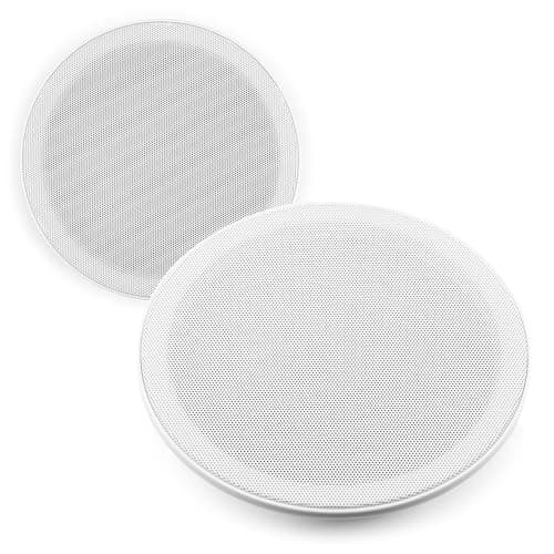 Image of Power Dynamics 2x PD MSLP65 6-Inch Waterproof Ceiling Speakers 100W, IP Rated Dual Cone Kitchen, Bathroom and Shower Speaker Set, Easy Install Audio for Damp Areas