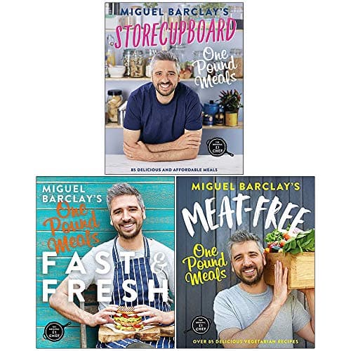 Image of Miguel Barclay 3 Books Collection Set (Storecupboard One Pound Meals, Fast & Fresh One Pound Meals, Meat-Free One Pound Meals)