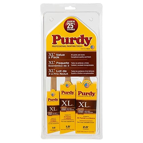 Image of Purdy 3PC Brush Kit, DuPont solid, round and tapered Tynex and Orel filaments, Swkkf97, Pack of 3