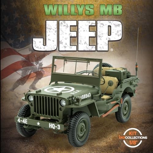 Image of IXO Collections 1:8 IXO US Jeep Willys 4x4 - Model Making, Standing Model Making, Kit, Model Kit