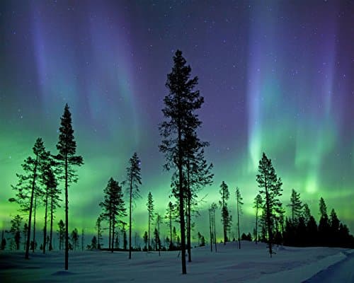 Image of Wall Rogues WR50512 Aurora Borealis/Northern Lights - Paste The Wall Wallpaper Mural - 300cm x 240cm - Blue