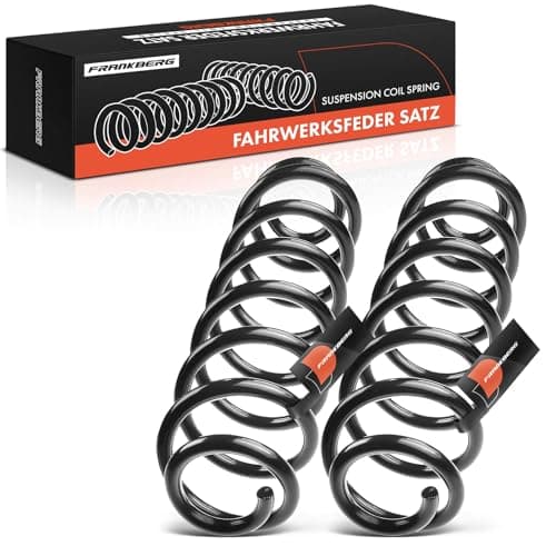 Image of Frankberg 2x Coil Spring Rear axle Compatible with O.c.t.a.v.i.a II Combi 2004-2013 Golf V Variant 2008-2013 T.o.u.r.a.n 2003-2015 Replace# 1K0511115CS