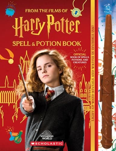 Image of Harry Potter Spell & Potion Book: an official book & wand set: Official Book of Spells, Potions, and Creatures