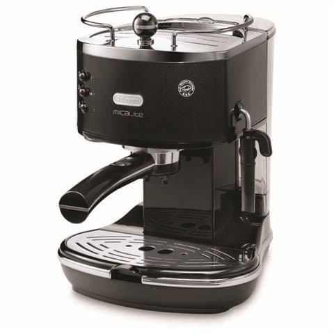 Image of De'Longhi ECOM311.BK Icona Micalite Espresso Pump Coffee Machine 1.4L - Black A