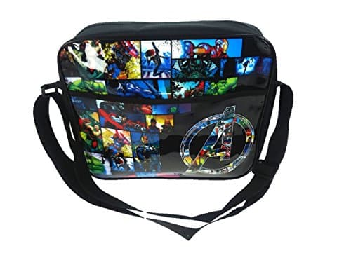 Image of Marvel Courier Messenger Bag, 34 cm, Black