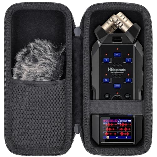Image of Aenllosi for Zoom H6studio/H5studio/H6essential 32-Bit Handy Recorder Hard Carrying Case,Black,Case Only