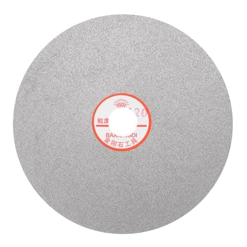 Image of sourcing map Diamond Sanding Grinding Disc, 8-Inch (200mm) Grit 120 1" Arbor Hole, Flat Lap Disk Polishing Discs Abrasive Wheel for Gemstone Tile Porcelain Glass Stone Metal