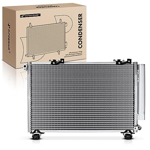 Image of A-Premium Air Conditioning A/C Condenser Compatible with Toyota Echo 2000 2001 2002 L4 1.5L with Receiver Drier