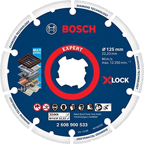 Image of Bosch Professional 1x Expert Diamond Metal Wheel X-LOCK Cutting Disc (for Cast iron, Ø 125 mm, Accessories Small Angle Grinder)