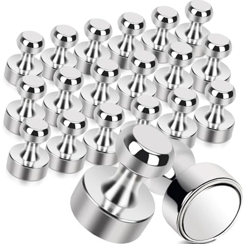 Image of 18 Pack Strong Magnet for Fridge, 12 mm x 16 mm Small Magnets for Craft, Magnets Strong Hold Neodymium Fridge Magnets, Whiteboard Magnet for Notice Board Pin Board, Pegboard