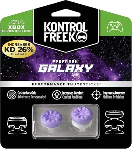 Image of KontrolFreek FPS Freek Galaxy Purple for Xbox One and Xbox Series X Controller | 2 Performance Thumbsticks | 1 High-Rise, 1 Mid-Rise | Purple …