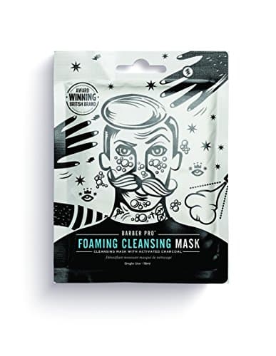 Image of BARBER PRO FOAMING CLEANSING MASK cleansing mask for men with activated charcoal