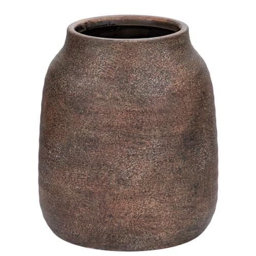 Image of Briful 7" Large Ceramic Vase for Flowers, 18cm Tall Vases Rustic Bronze Vases, 3.7-inch Opening Large Flower Vase for Pampas, Dry Plants, Fresh Flowers, Home Kitchen Decor
