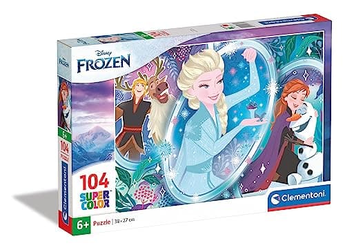 Image of Clementoni - 25737 - Supercolor Puzzle Disney Frozen 2-104 Pieces - Jigsaw Puzzle For Kids Age 6