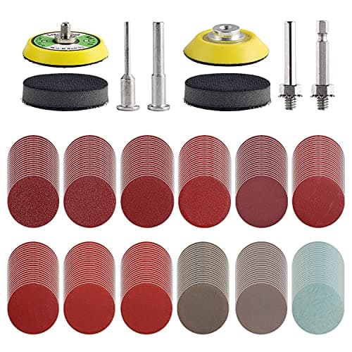 Image of 通用 240pcs 2inch Aluminium Oxide Sanding Discs Kit for Drill, Die Grinder, Rotary Tools with 12 Grits P80-3000, 2 Types Shank, 3 Ways Connect, Perfect for Home Improvement