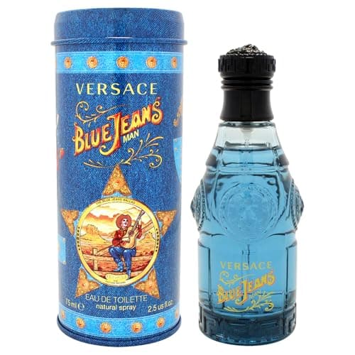 Image of Versace Blue Jeans Eau De Toilette for Men, 75 ml (Pack of 1)
