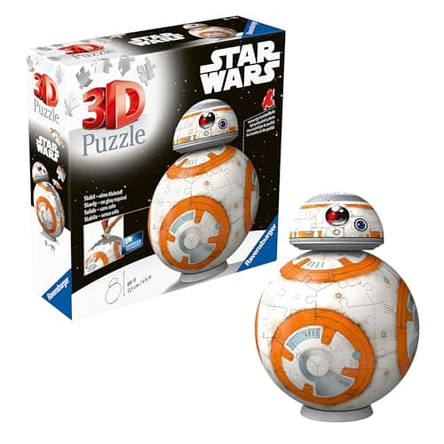 Image of Ravensburger Star Wars BB-8 3D Puzzle for Kids Age 8 Years - 99 Pieces - No Glue Required