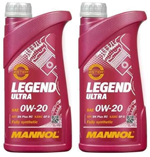 Image of MANNOL Legend Ultra 0W20 GF-5 Fully Synthetic PAO Ester Engine Oil STJLR.51.5122, 2 litres