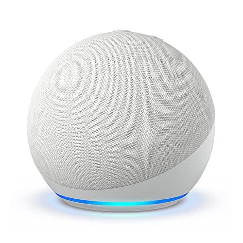 Image of Certified Refurbished Echo Dot (5th generation, 2022 release) smart Bluetooth speaker with Alexa | Glacier White