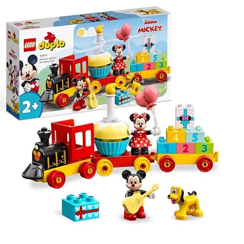 Image of LEGO DUPLO | Disney Mickey & Minnie Birthday Train Toy for 2+ Year Old Girls & Boys - Educational Toys for Toddlers with Number Bricks & 3 Figures - Gift Idea - 10941