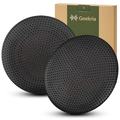 Image of Geekria Replacement Ear Pads for Plantronics Voyager 4320/4310/ 4220/4210/ Focus B825, BlackWire 7225/5200/ 5210/5220, BT600 Headphones, Ear Cushions (Black)