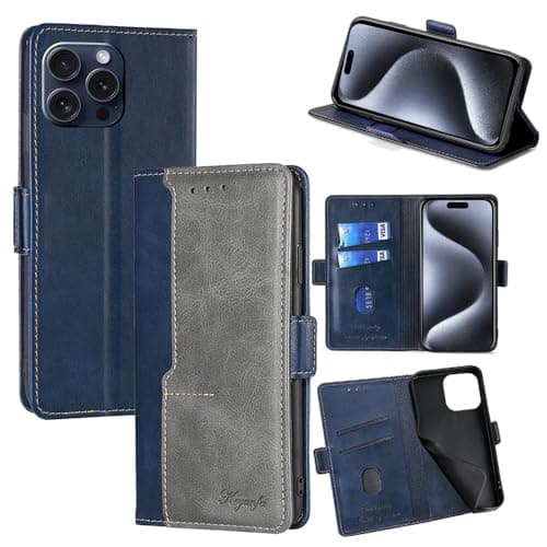 Image of Jiajihua Phone Cover Compatible with Vivo Y73S / S7e Case Flip Stand Card Slot Magnetic clasp Blue