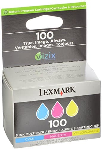 Image of Lexmark 3 ink multipack 100 Color Ink Cartridge Tri-pk- Cyan/Magenta/Yellow
