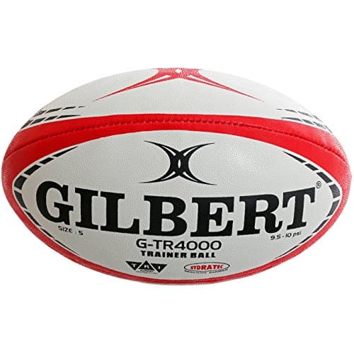 Image of Gilbert G-TR4000 Trainer Rugby Ball (Red, Size 4)