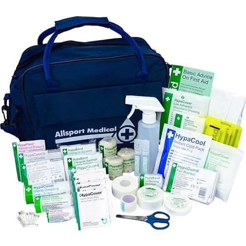 Image of Safety First Aid Group Sports First Aid Kit in Water-Resistant Holdall Bag - Fully Stocked