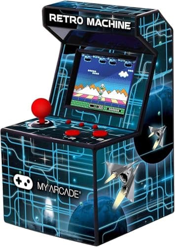 Image of Portable Retro 8-Bit Mini Arcade Cabinet (Includes 200 Built In Games)