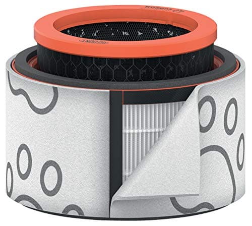 Image of Leitz Trusens Pet 3-in-1 HEPA Filter Drum, Washable Prefilter, HEPA Filter, Carbon Filter, For Leitz Z-1000 Air Purifier, Captures Pet Odours, Dander, Pet Hair, Odours and VOCs, 2415127