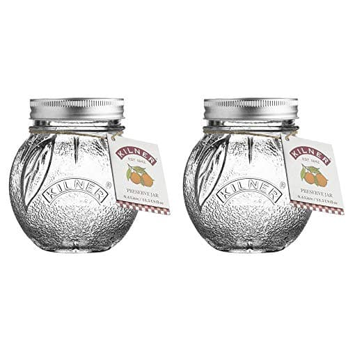 Image of Kilner Twist Top Fruit Preserve Jar 0.4 Litre Transparent (Pack of 2)