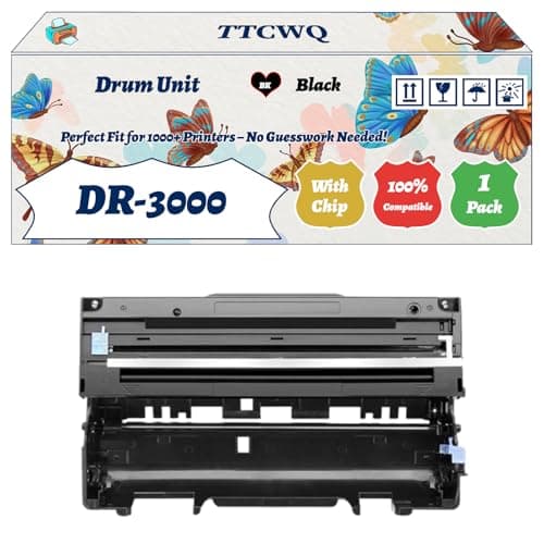 Image of Compatible for Brother DR-3000 Drum Unit Work for Brother HL-5170DLT HL-5170DN MFC-8440 Printers, with Chip, High Yield 20000 Pages, High-Definition Printing (1 Pack Black)