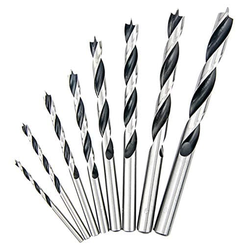 Image of NORTOOLS Brad Point Wood Drill Bit Set 8 PCS HCS Wooden Drills for Woodworking DIY Lover Carpenter 3-10mm