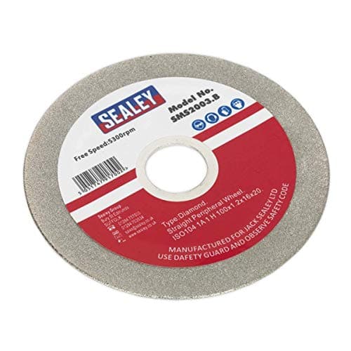 Image of Sealey SMS2003 Saw Blade Sharpener, Bench Mounting, 110W, Grey