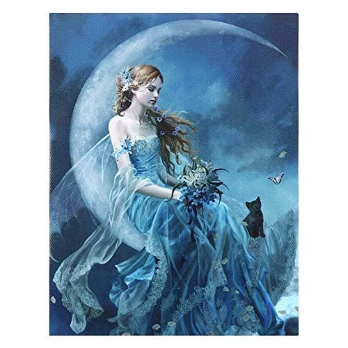 Image of Something Different Windmoon Canvas Plaque by Nene Thomas