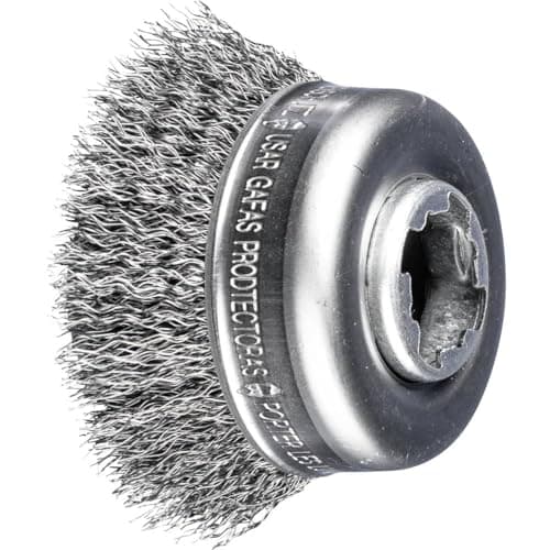 Image of PFERD Cup Brush, Diameter 60 mm, unbraided, 0.30 mm Steel Wire, X-Lock Socket, 43468922 - for Quick and Comfortable Tool Changes