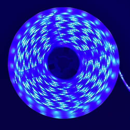 Image of iNextStation Blue LED Strip Light, 5M 2835 SMD 300 LEDs 12V Outdoor Waterproof Flexible Cuttable Tape Lights for Bedroom TV Backlight Gaming Room Monitor Bar Cabinet Kitchen Garden Wall Decor(No Plug)