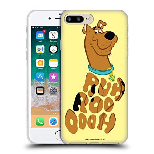 Image of Head Case Designs Officially Licensed Scooby-Doo Ruh-Roo Oooh 50th Anniversary Gel Case [Military Grade Protection] Compatible with Apple iPhone 7 Plus/iPhone 8 Plus and Compatible with MagSafe