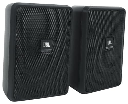 Image of JBL Professional Control 23-1 Ultra-Compact Indoor/Outdoor Background/Foreground Speaker, Black, Sold as Pair