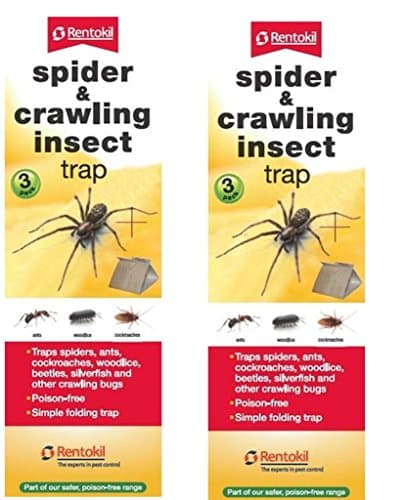 Image of 2 x Rentokil 3 Pack Spider & Crawling Insect Beetle Ants Cockroaches Trap