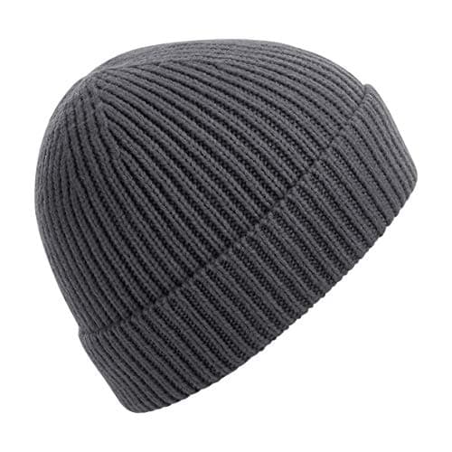 Image of Beechfield Engineered Knit Ribbed Beanie - Graphite Grey