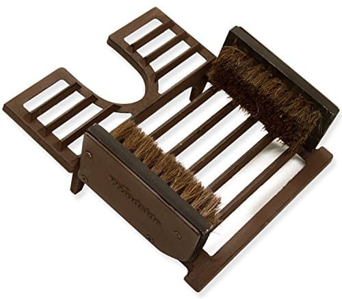 Image of Woodside Cast Iron 3 in 1 Boot Brush, Jack & Scraper Outdoor Shoe Mud Cleaner