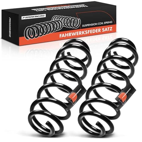 Image of Frankberg 2x Coil Spring Rear axle Compatible with P.a.s.s.a.t 362 2010-2014 P.a.s.s.a.t 3C2 2005-2010 Replace# 3C0511115AP