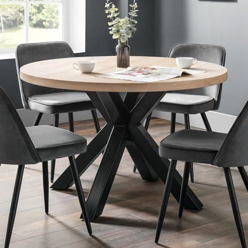 Image of Julian Bowen Berwick Round Table, Oak & Black