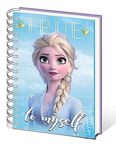 Image of Disney Frozen 2 A5 Spiral Bound Notebook, Blue