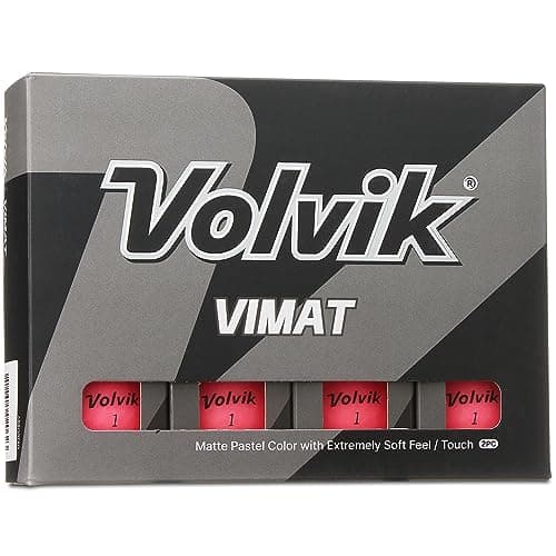 Image of Volvik Unisex's Vimat Golf Ball, Pink, one size