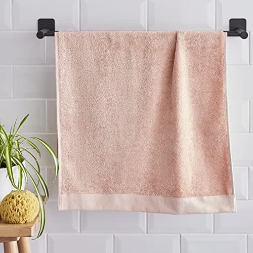 Image of Pineapple Elephant Bathroom Bamboo Combed 500 gsm Soft & Absorbent Cotton Blend Bath Towel Blush Pink
