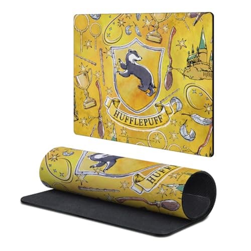 Image of Head Case Designs Officially Licensed Harry Potter Hufflepuff Graphics 9.84 x 11.81 x 0.12 inches (250 x 300 mm) - S Gaming Office Desk PC Keyboard Mouse Mat Pad