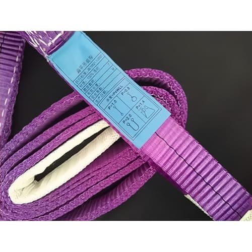 Image of LEPEVNEY Lifting Straps Lift Sling Straps Flat Crane Sling Polyester 1M Lifting Slings Load Capacity 1 Ton for Lifting Towing Pulling